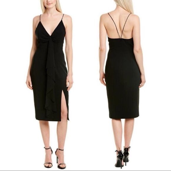 Jay Godfrey Carlo Draped Midi Dress - Picture 10 of 10